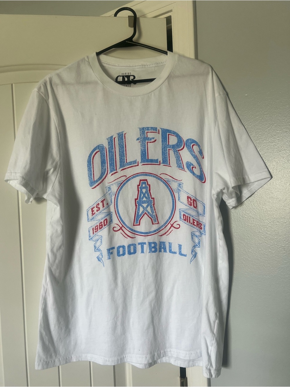 OIlers football tshirt. Houston oilers/ Titans